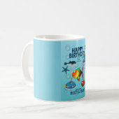 Mug Anniversaire de Poisson Drôle (Devant gauche)