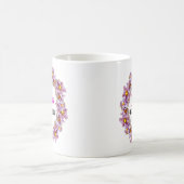 Mug Anniversaire des 21 ans rose, violet et bleu (Centre)