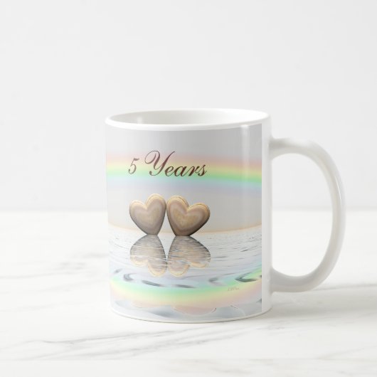 Mug Anniversaire des Coeurs de bois (Droite)