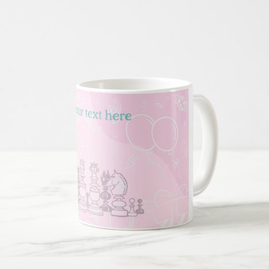 Mug Anniversaire des échecs (Devant droit)