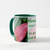 Mug Anniversaire d'état d'Hawaï cinquantième (Devant gauche)