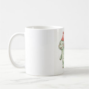 Mug anniversaire dinosaure chapeau de fête Stegosa