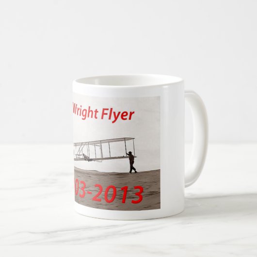 Mug Anniversaire d'insecte de Wright (1903-2013) (Devant droit)