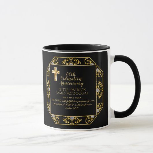 MUG ANNIVERSAIRE D'ORDRE DE DEACON TOUTES LES ANNÉES - (Droite)
