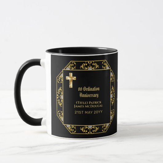 Mug ANNIVERSAIRE D'ORDRE DEACON TOUTES LES ANNÉES - Pe (Gauche)