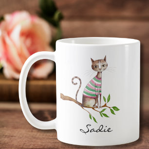 Mug Anniversaire Drôle Chat Cute Chat Maman Personnali