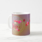 Mug Anniversaire du 17e Mariage Carnelian Ring 2 Côté (Devant gauche)