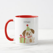 Mug Anniversaire du Chiot mignon (Gauche)