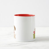 Mug Anniversaire du Chiot mignon (Centre)