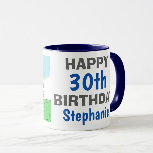 Mug Anniversaire du golf féminin (Devant droit)