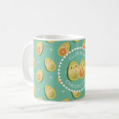 Mug Anniversaire du Mariage amusant de mignon Avocado  (Devant gauche)