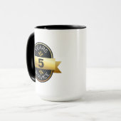 Mug Anniversaire du travail de reconnaissance des empl (Devant gauche)