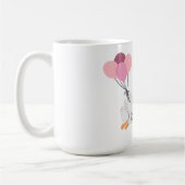 Mug Anniversaire d'une oie sotte rose (Gauche)