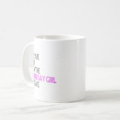 Mug Anniversaire Fête C'Est Moi Bonjour C'Est La Fille (Devant gauche)