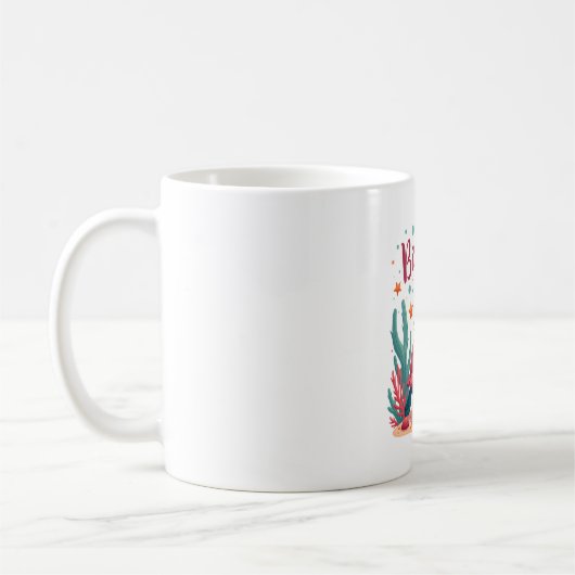 Mug Anniversaire Fille Tortue de mer Thème Anniversair (Gauche)