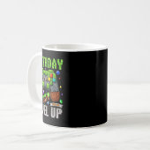 Mug Anniversaire Garçon Temps De Monter Pixel Joueur A (Devant gauche)
