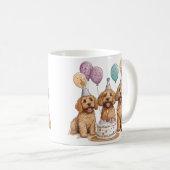 Mug Anniversaire Goldendoodle Chiens Anniversaire Gâte (Devant droit)