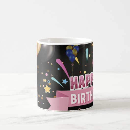 Mug anniversaire heureux (Centre)