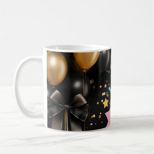 Mug anniversaire heureux (Gauche)