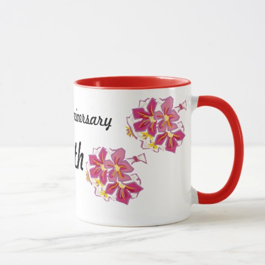 Mug Anniversaire heureux cinquantième (Droite)