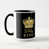 Mug Anniversaire King Gold Couronne Royal Queen Luxe (Gauche)