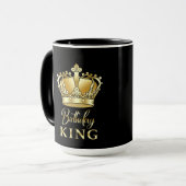 Mug Anniversaire King Gold Couronne Royal Queen Luxe (Devant gauche)