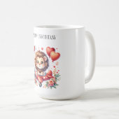 Mug Anniversaire Lion Volant (Devant droit)