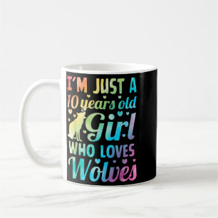 Mug Anniversaire Loup 10 Ans Fille De 10 Ans Aime Les