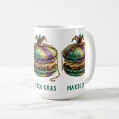 Mug Anniversaire Macaron Royal de Mardi Gras (Devant droit)