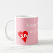 Mug Anniversaire Maman Coeur rouge (Gauche)