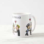 Mug Anniversaire mignon Couple 🎉 Vieillir ensemble Ca (Devant droit)