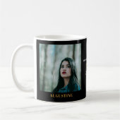 Mug Anniversaire Modèle photo Elegant Chic Gold Noir (Gauche)