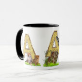 Mug Anniversaire - Monogramme majuscule -lettre A (Devant gauche)