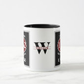 Mug Anniversaire N'Importe Quelle Année Née En Monogra (Centre)