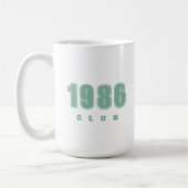 Mug Anniversaire N'IMPORTE QUELLE ANNÉE, typographie v (Gauche)