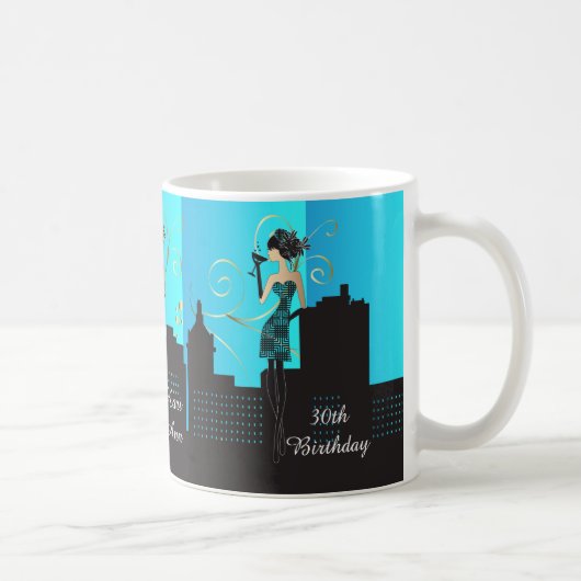 Mug Anniversaire ou bachelorette Diva Girl (Droite)