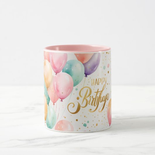 Mug Anniversaire Pastel Balloon Bliss (Centre)