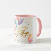 Mug Anniversaire Pastel Balloon Bliss (Devant droit)