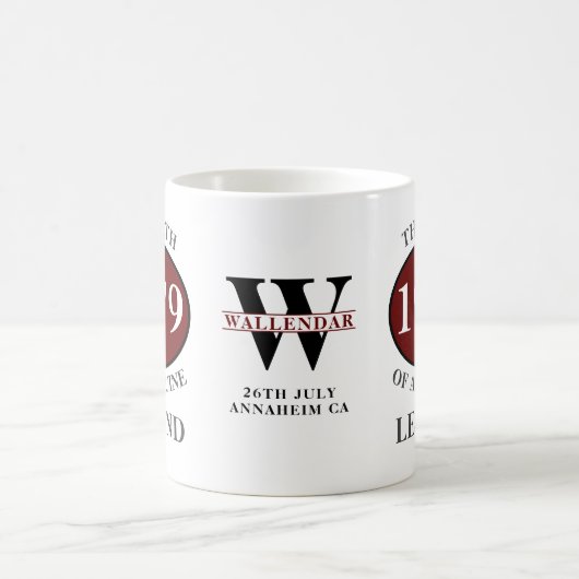 Mug Anniversaire personnalisé 1979 Monogramme Ajouter (Centre)