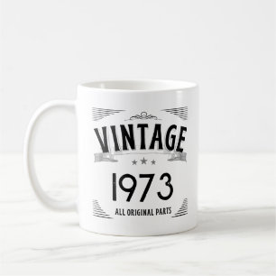 Mug Anniversaire Personnalisé Vintage Année de Naissan