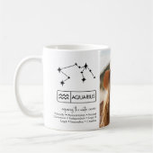 Mug Anniversaire Personnalisé - Zodiac Aquarius - Nom  (Gauche)
