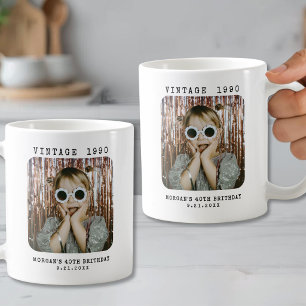 Mug Anniversaire Photo Vintage