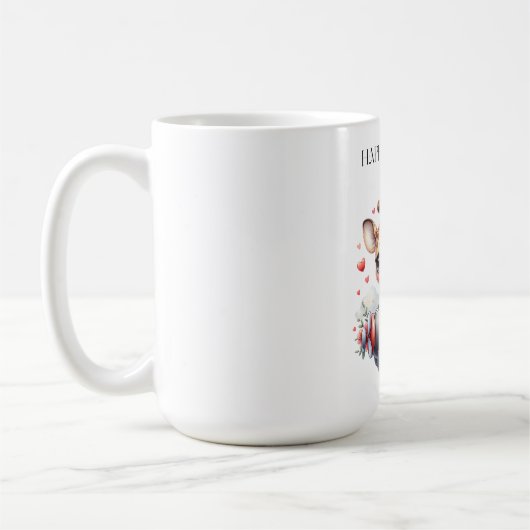 Mug Anniversaire Pilote Girafe (Gauche)