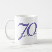 Mug Anniversaire | Purple Grunge EDITABLE (Gauche)