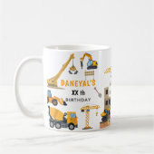 Mug Anniversaire Simple de Construction Moderne pour E (Gauche)