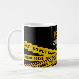 Mug Anniversaire sur le thème de la police avec concep