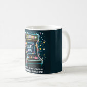 Mug Anniversaire sur le thème de l'arcade rétro - "Lev (Devant droit)