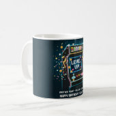 Mug Anniversaire sur le thème de l'arcade rétro - "Lev (Devant gauche)