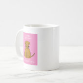 Mug Anniversaire tardif, chiot de bande dessinée (Devant gauche)