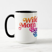 Mug Anniversaire tendance Noël Fête Personnalisé (Gauche)